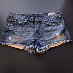 Rag & Bone Jean Short Shorts Ripped Size 31